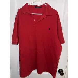 Polo Ralph Lauren Mens 2XLT Red Polo Golf Short Sleeve Shirt